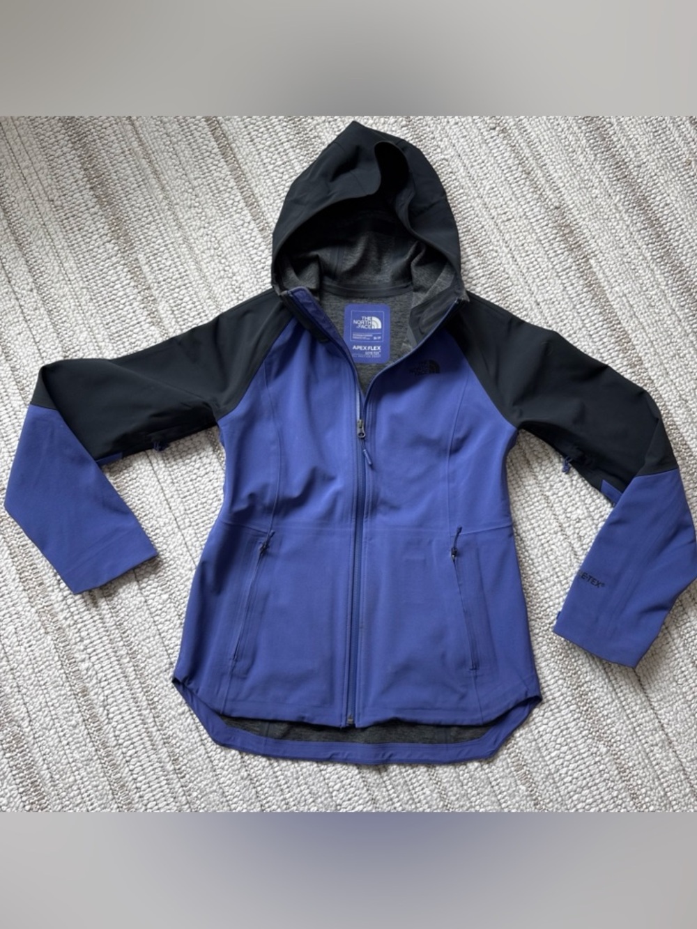 The North Face Jacket Womens Small Apex Flex Gore-Tex All Weather Proof Blurple